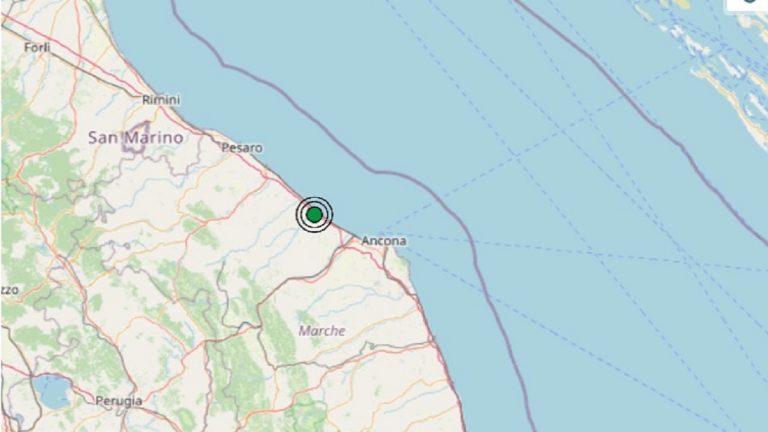 Terremoto nelle Marche oggi, martedì 17 agosto 2021: scossa M 2.5 in provincia di Ancona – Dati INGV