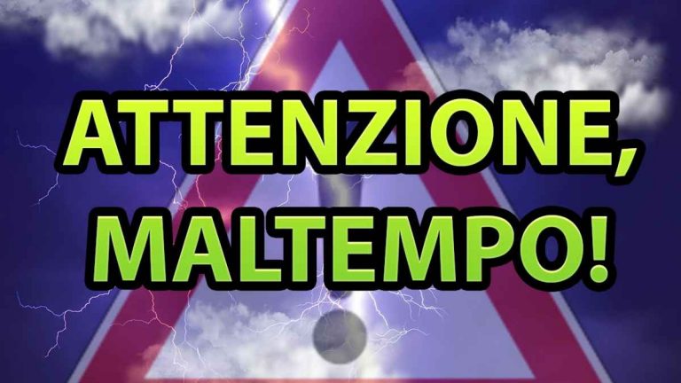 METEO – Il MALTEMPO prova l’ASSALTO sull’ITALIA con TEMPORALI, GRANDINE e CALO TERMICO: i dettagli