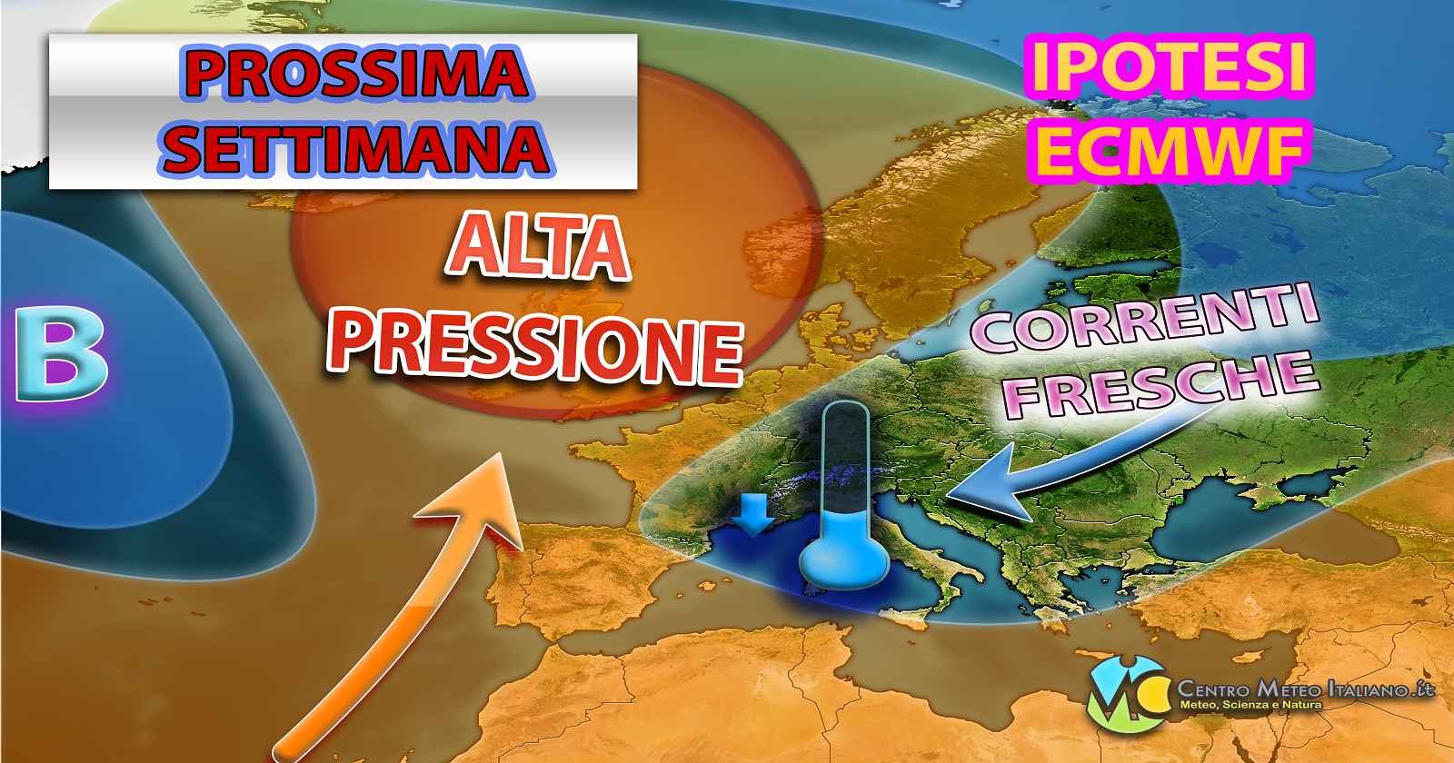 Circolazione instabile prevista per gli ultimi giorni di agosto - Centro Meteo Italiano