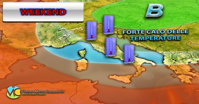 METEO WEEKEND – BLACK-OUT estivo: violenti TEMPORALI, TRACOLLO TERMICO e ritorno della NEVE in montagna METEO WEEKEND – BLACK-OUT estivo: violenti TEMPORALI, TRACOLLO TERMICO e ritorno della NEVE in montagna