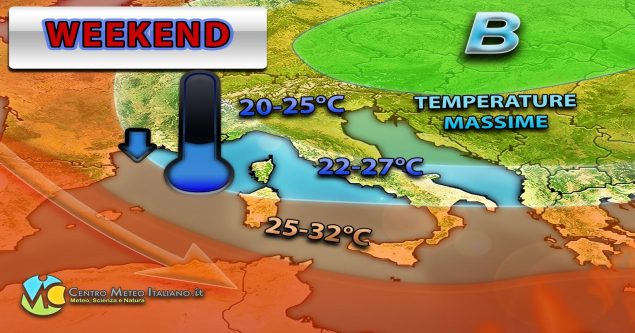 METEO - SQUILLO dell'AUTUNNO nel WEEKEND, forte MALTEMPO col ritorno della NEVE in montagna