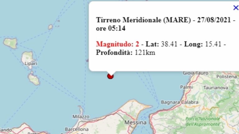 Terremoto in Sicilia oggi, venerdì 27 agosto 2021, scossa M 2.0 in provincia di Messina | Dati Ingv Terremoto in Sicilia oggi, venerdì 27 agosto 2021, scossa M 2.0 in provincia di Messina | Dati Ingv