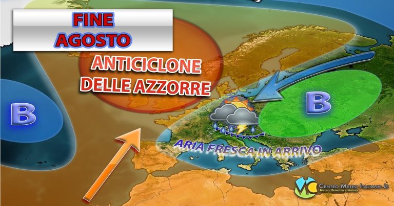 METEO ITALIA – TEMPORALI e calo termico a causa dell’azione di una goccia FREDDA, ecco dove