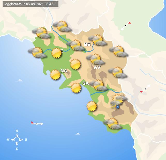 Previsioni meteo per domani 7 settembre 2021 - Centro Meteo Italiano