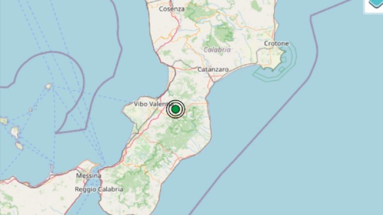 Terremoto in Calabria oggi, 12 settembre 2021: scossa M 2.4 in provincia di Vibo Valentia | Dati INGV