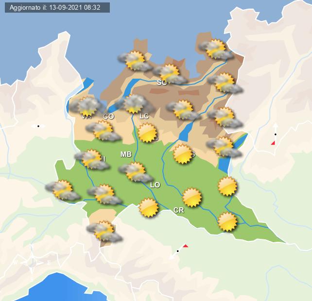 Previsioni meteo per domani 14 settembre - Centro meteo Italiano