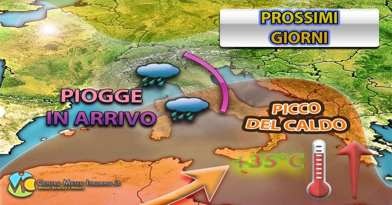 METEO – ATTACCO di MALTEMPO in arrivo in ITALIA con TEMPORALI e CROLLO TERMICO, i dettagli