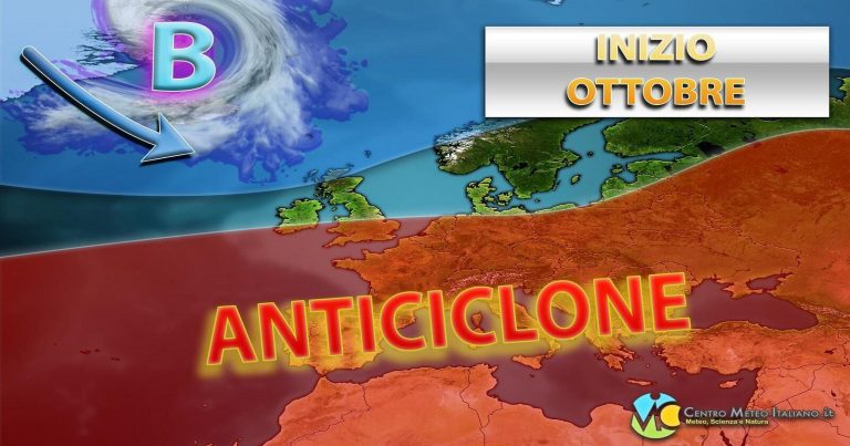 METEO OTTOBRE – Autunno in sordina, con ipotesi di stabilità nel LUNGO TERMINE, ecco le PROIEZIONI