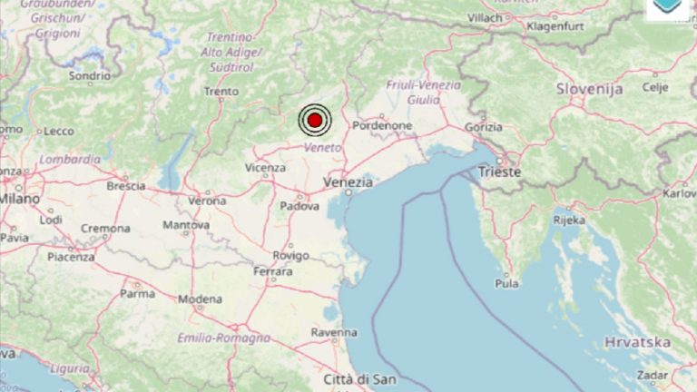 Terremoto in Veneto oggi, 28 settembre 2021: scossa M 3.7 in provincia di Treviso | Dati INGV