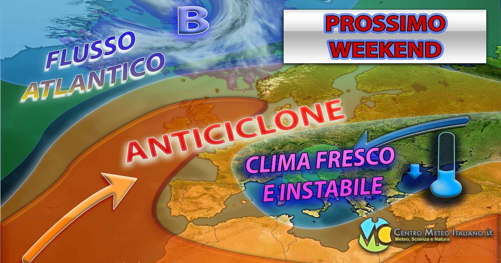 Condizioni meteo instabili e clima fresco anche nel weekend