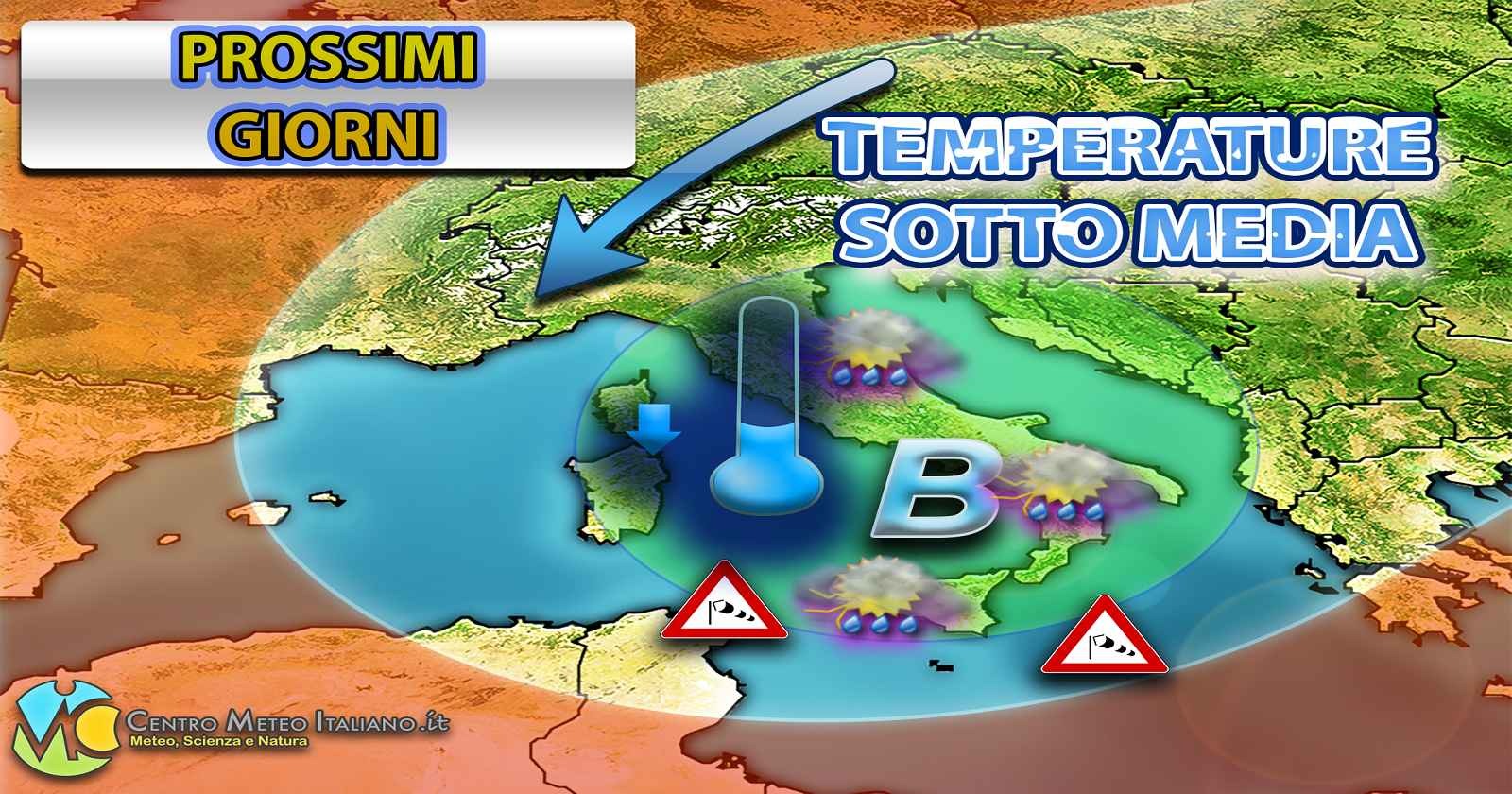 METEO - GOCCIA FREDDA in transito sul Mediterraneo, possibili GRANDINATE e forte MALTEMPO, ecco dove e quando