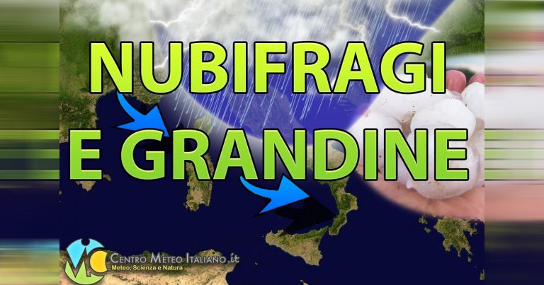 METEO – Peggioramento autunnale in ITALIA e GRANDINE grossa segnalata in SARDEGNA, i DETTAGLI