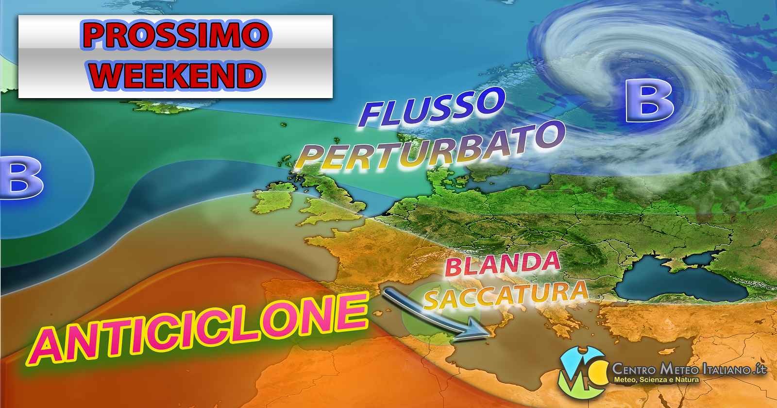 Blanda saccatura nel weekend ma tempo nel complesso stabile