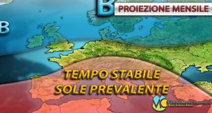 Tempo stabile e sole prevalente previsti nel medio-lungo periodo - Centro Meteo Italiano