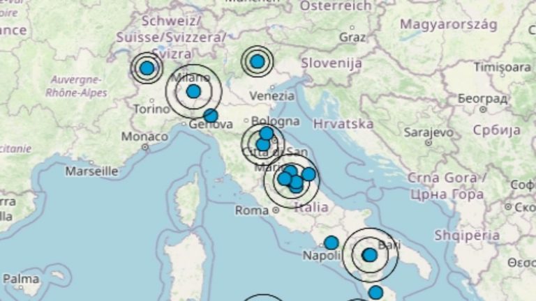 Terremoto in Italia oggi, venerdì 15 ottobre 2021, le ultime scosse registrate – Dati Ingv