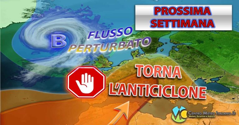 Meteo – Anticiclone che torna protagonista: settimana stabile e clima più mite