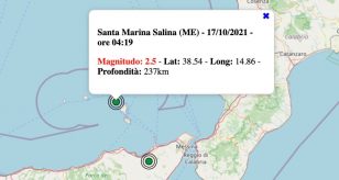 Terremoto in Sicilia oggi, domenica 17 ottobre 2021: scossa M 2.5 in provincia di Messina