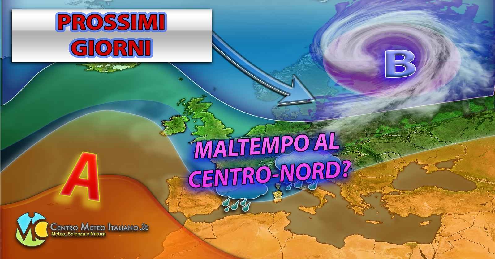 Peggioramento meteo in vista per la seconda parte della settimana