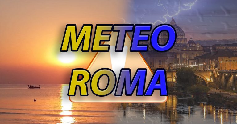 METEO ROMA – La capitale si prepara ad una fase di PESANTE maltempo, i dettagli