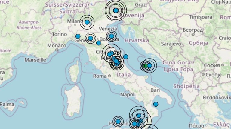 Terremoto oggi, lunedì 25 ottobre 2021: le scosse più importanti in Italia | Dati INGV