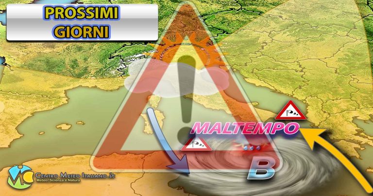 METEO – CICLONE mediterraneo in agguato al SUD ITALIA, nuova fase di ALLERTAMENTO in arrivo