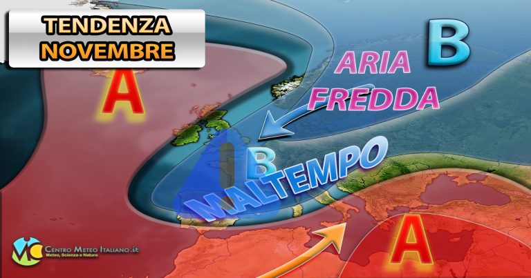 METEO NOVEMBRE – AUTUNNO in ripresa con maggiore DINAMICITA’ e verso il ritorno della NEVE? Ecco le ULTIME