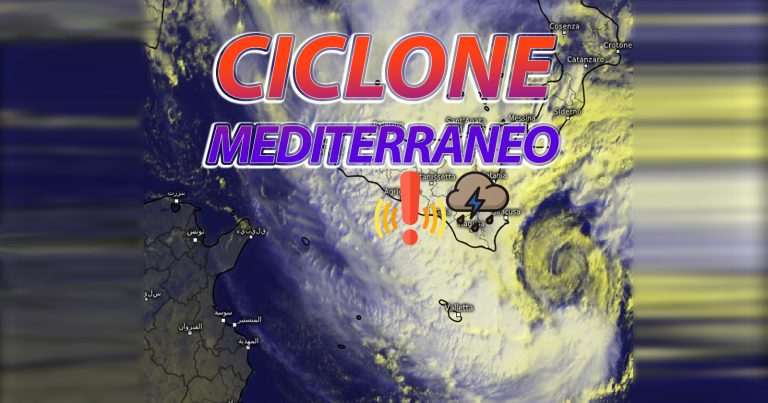 METEO – CICLONE tropicale MEDITERRANEO in azione. Ecco cosa sta accadendo in ITALIA