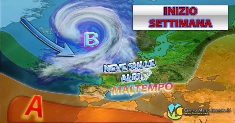 METEO – NOVEMBRE inizia con piogge e temporali a ripetizione sull’Italia, ecco la tendenza