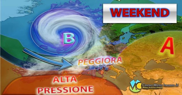 METEO - Forte PEGGIORAMENTO in arrivo nel WEEKEND di HALLOWEEN, torna il MALTEMPO e anche la NEVE