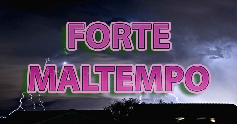 METEO – Forte MALTEMPO nella giornata di domani con possibili NUBIFRAGI in alcune zone. I dettagli