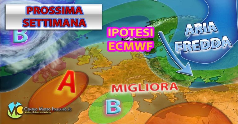 METEO ITALIA – vortice sul Mediterraneo e piogge fino al weekend, a seguire torna l’anticiclone