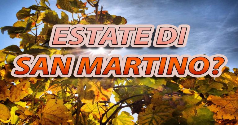 METEO – ESTATE DI SAN MARTINO con SOLE e TEMPERATURE sopra la media grazie all’ANTICICLONE. La TENDENZA