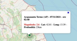 terremoto oggi marche 7 novembre 2021
