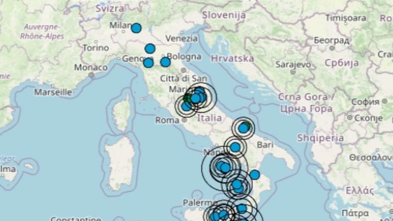 Terremoto oggi in Italia, 8 novembre 2021, le ultime scosse registrate – Dati Ingv