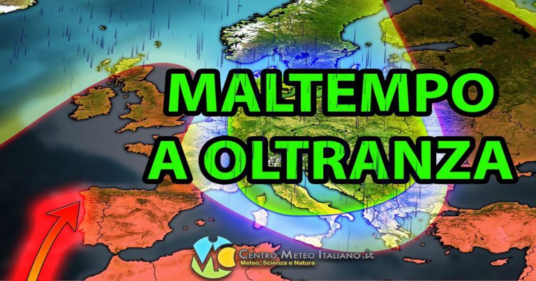 METEO – Maltempo AUTUNNALE dominante: nuova PERTURBAZIONE per metà NOVEMBRE in ITALIA