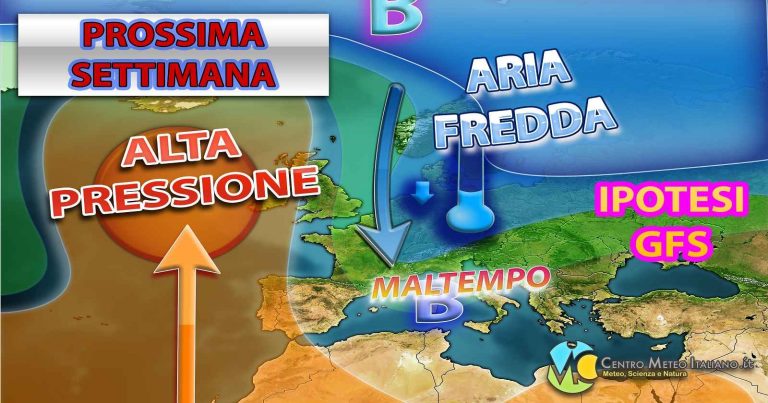 METEO – Irruzione FREDDA con PIOGGE, TEMPORALI e NEVE a bassa quota nella prossima settimana. La TENDENZA METEO – Irruzione FREDDA con PIOGGE, TEMPORALI e NEVE a bassa quota nella prossima settimana. La TENDENZA
