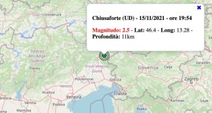 terremoto oggi 15 novembre 2021 friuli venezia giulia