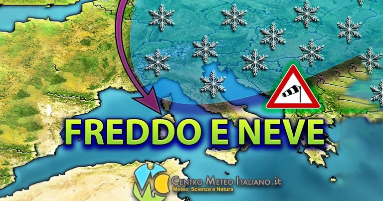 METEO – INVERNO alle porte, con una nuova fase INSTABILE, attesa NEVE fino in COLLINA