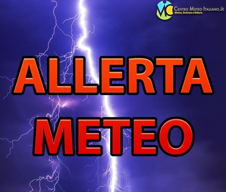 METEO – MALTEMPO intenso e NO STOP sull’ITALIA, la Protezione Civile diffonde ALLERTA ROSSA, ecco dove