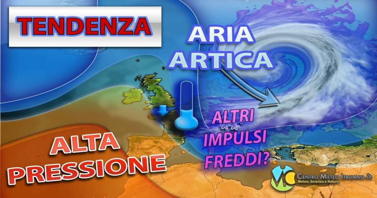 METEO – Inizio prossima settimana più STABILE ma con TEMPERATURE ancora INVERNALI. La TENDENZA