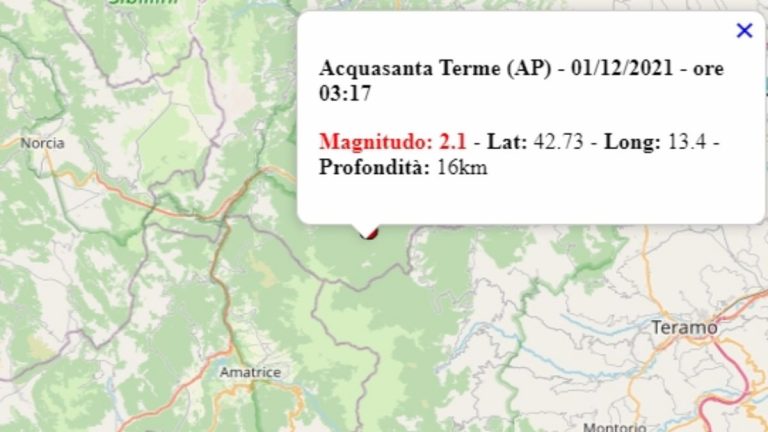 Terremoto Nelle Marche Oggi 1 Dicembre 2021 Scossa M 2 1 In Provincia 