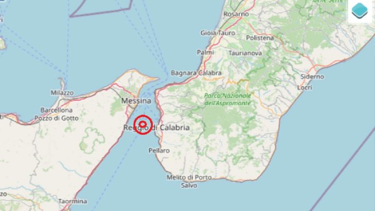 Terremoto in Sicilia oggi, 5 dicembre 2021: scossa M 2.0 sullo Stretto di Messina – Dati Ingv