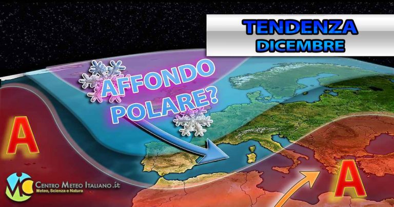 METEO – DICEMBRE sprint con ancora incursioni FREDDE ma anche ANTICICLONE in vista. La TENDENZA