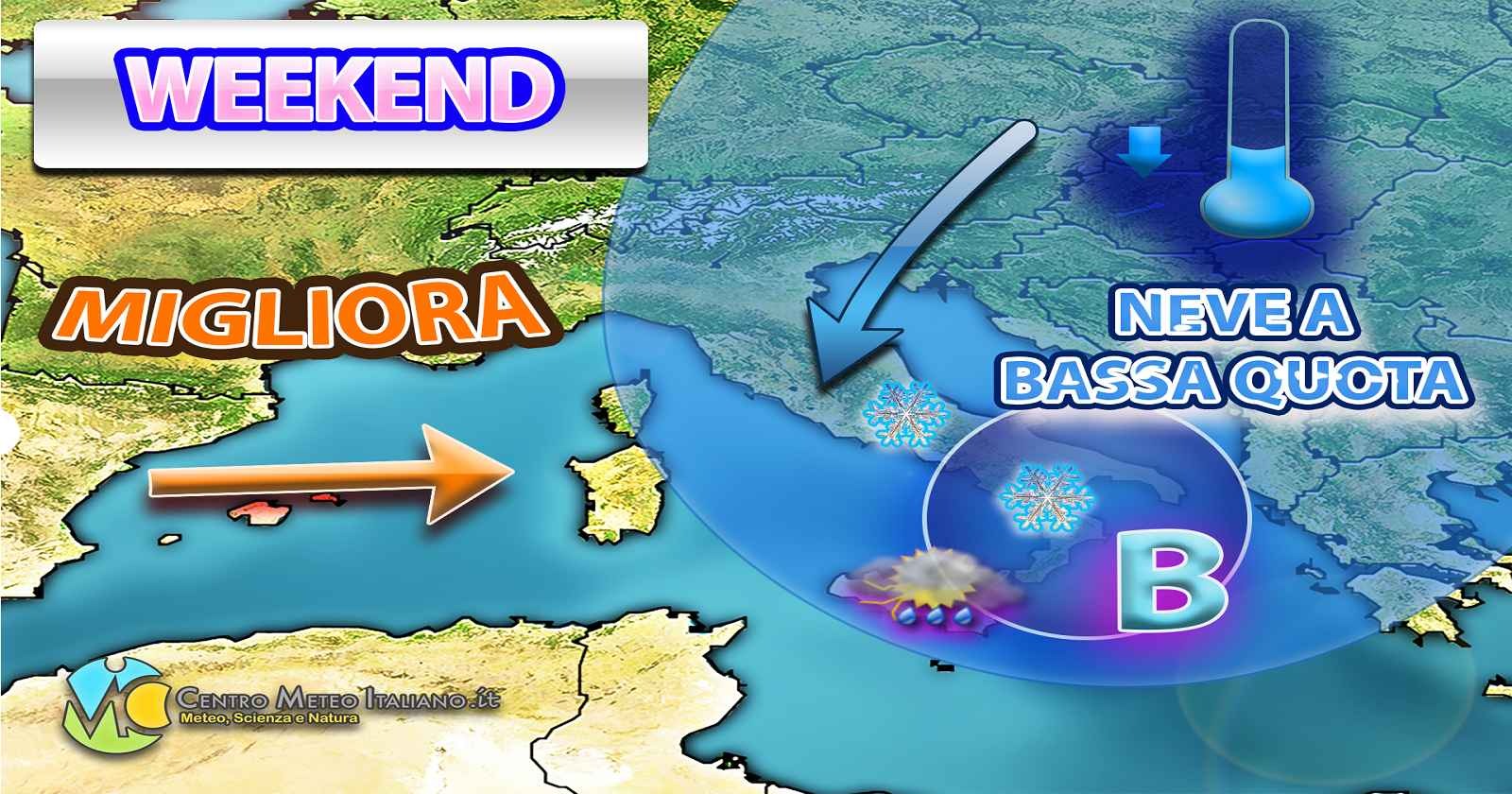 METEO - Nuova IRRUZIONE POLARE in arrivo, WEEKEND compromesso con MALTEMPO e NEVE a BASSA QUOTA