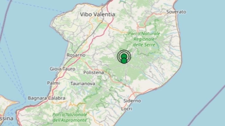 Terremoto in Calabria oggi, 15 dicembre 2021, scossa M 2.4 in provincia di Vibo Valentia – Dati Ingv