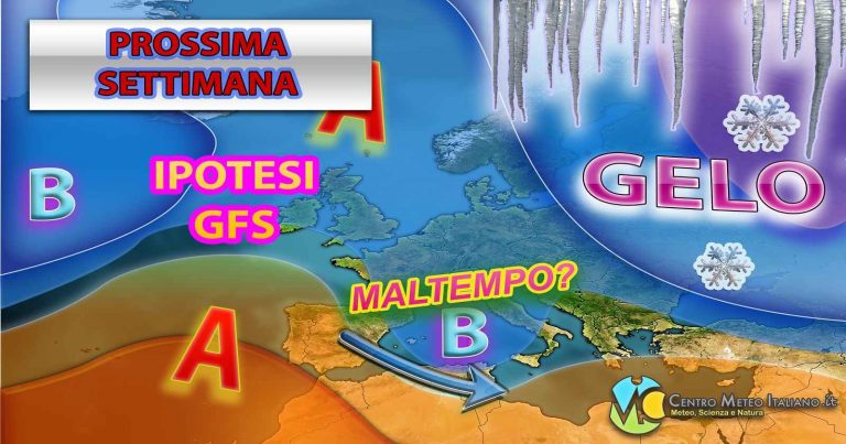 METEO NATALE – Evoluzione ancora incerta, con possibile MALTEMPO nei giorni precedenti e poi ARIA FREDDA