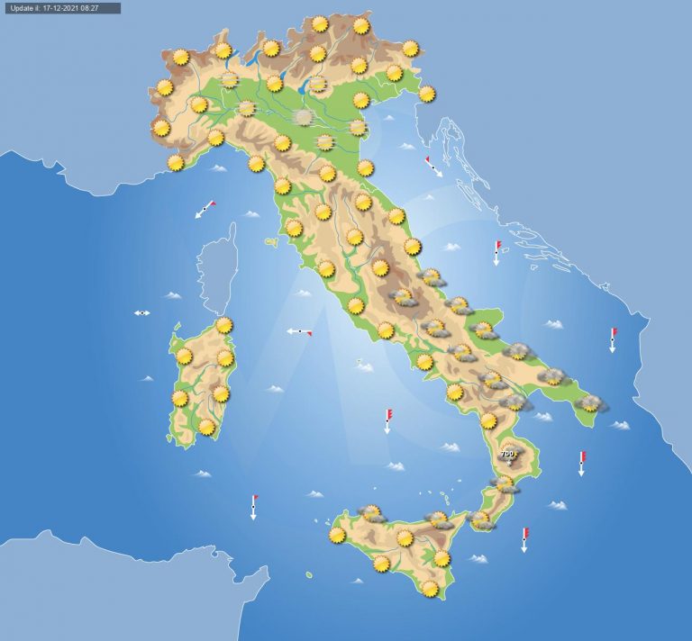 PREVISIONI METEO domani 18 dicembre: irruzione artica sfiora l’ITALIA, calo termico ma poche precipitazioni PREVISIONI METEO domani 18 dicembre: irruzione artica sfiora l’ITALIA, calo termico ma poche precipitazioni