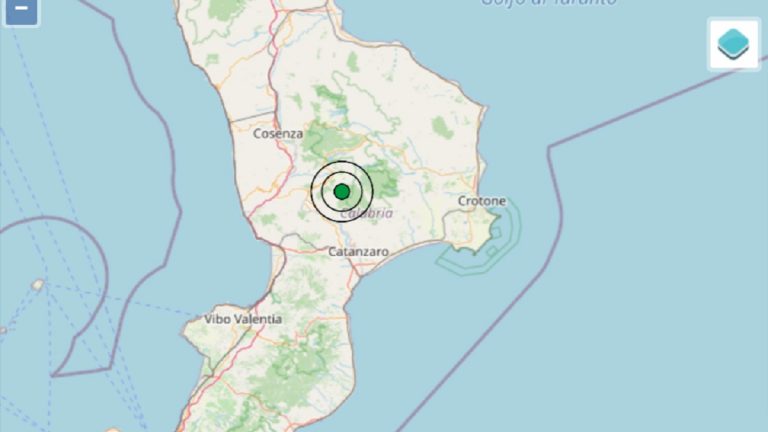 Terremoto oggi in Calabria, 19 dicembre 2021, sisma M 3.1 avvertito in provincia di Cosenza | Dati Ingv