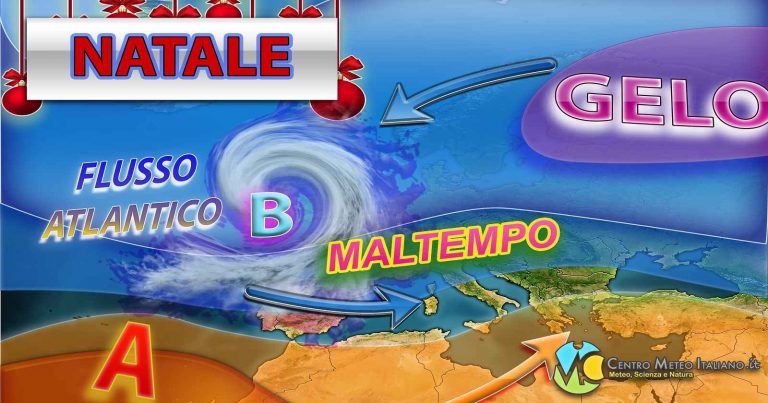 METEO ITALIA: maltempo di NATALE con piogge, temporali ma poca NEVE, vediamo gli ultimi aggiornamenti