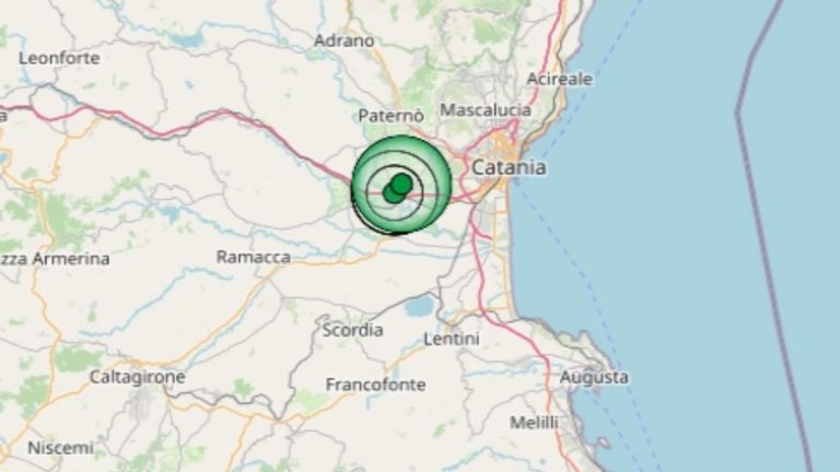 Terremoto in Sicilia oggi, 24 dicembre 2021: sequenza sismica nel catanese, scossa M 3.6 | Dati Ingv